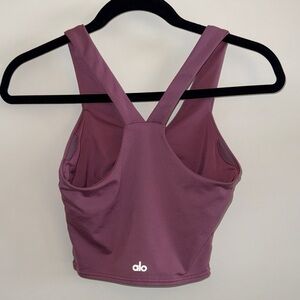 ALO Yoga Airbrush Real Bra Tank | Mauve | XS